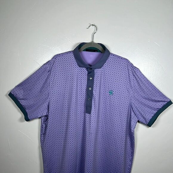 Greyson Golf Polo Shirt Top Purple Sunburst Size XL Embroidered E - Picture 3 of 16